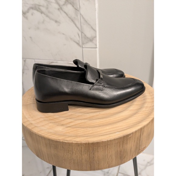 BOSS Black Leather Colby Loafer Shoes‎ Mens Dress Shoes Formal Size 8 main image 5